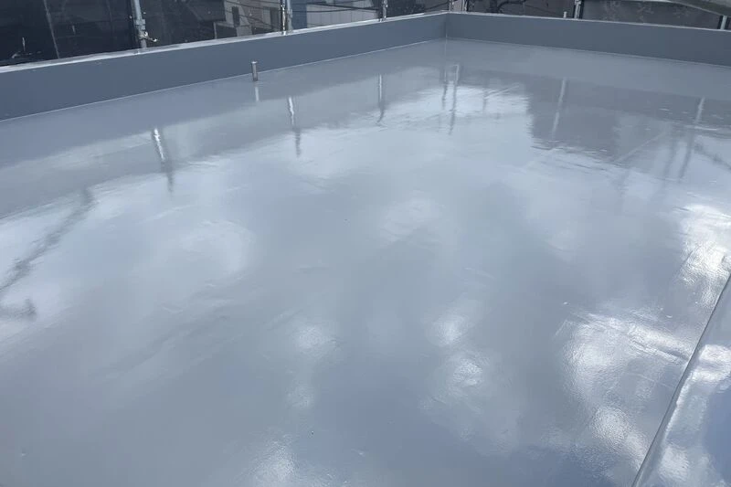 防水工事を施した屋上